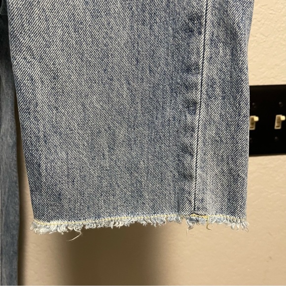 Anthropologie Pilcro and Letterpress Hyphen Jeans Light Wash Raw Hem Size 27 - Picture 4 of 10